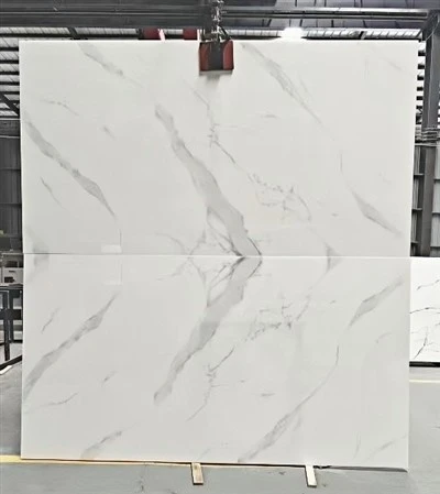 White Marble TV Feature Wall